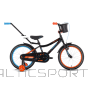 Bērnu velosipēds TABOU Rocket CS ALU, 20'' melni oranžs