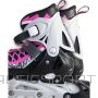 Enero Pro SKATES-ROLLER SKATES 4in1 LED 34-37 PINK-GRAY