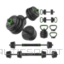 Spēka treniņu komplekts TUNTURI Barbell & Dumbbell Set 20 kg