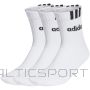 Adidas 3-полосные носки Linear Half Crew с мягкой подкладкой, 3 шт. HT3437 (40-42)
