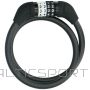 Dunlop BIKE LOCK CABLE COMBINE 1.0x65CM - BLACK