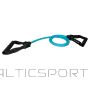 Fitness tube SVELTUS with two handles, light, blue for professionals