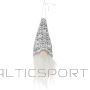 Christmas Decoration DECORATIVE PENDANT SANTA 11CM GRAY SEQUINS