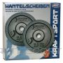 Best Sporting MELNĀ ČUGUNA SVARS 2x2,5 KG fi 30mm