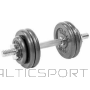 Saliekama hantele 15kg- metāla diski