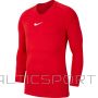 Nike sausais parks pirmais slānis AV2609 657 T-krekls / Sarkana / M