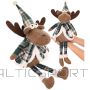 Saska Garden DECORATIVE REINDEER BROWN 35+20CM