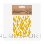 Helkurkleepsud jalgrattale BOOKMAN Reflective Stickers for Bicycles, Yellow Flames