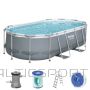 Bestway 56620 Power Steel Oval Pool Set