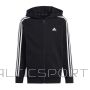 Sweatshirt adidas 3 Stripes FL Full-Zip Hoody Jr. HR6331 (128 cm)