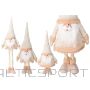 Christmas Decoration SANTA CLAUS ON TELESCOPIC LEGS 30X18X100CM - GOLD