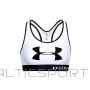 Under Armour Mid Keyhole grafiskais krūšturis W 1344333-100 (XS)