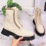 Leather ankle boots with a chain insulated Artiker W HBH40 (37)