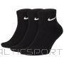 Skarpety Nike Everyday Cushion Ankle SX7667 010 / czarny / 34-38