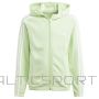 Bluza adidas 3 Stripes Full-Zip Hoodie girls IS2632 / zielony / 152 cm