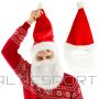 Christmas Decoration Шляпа Санта-Клауса с бородой, 65 см.