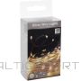 Christmas Decoration BATTERY POWERED WIRE LAMPS GARLAND 40 LED WARM WHITE FLASH