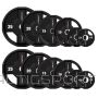 TPC SET ОЛИМПИЙСКИЕ ПОЛИУРЕТАНОВЫЕ ПЛАСТИНЫ 2 x 2,5 - 25 КГ CPU - 155 КГ