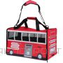 BS PET CARRIER 52X30X32.5CM PET BUS RED (-)