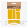 Helkurkleepsud jalgrattale BOOKMAN Reflective Stickers for Bicycles, Yellow Strips