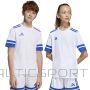 Koszulka adidas SQUADRA 25 JSY Jr JJ0060 / biały / 152 cm