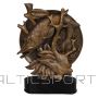 Tryumf Statuetka RFST3049 wędkarstwo / 32 cm / złoty
