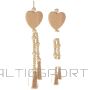 Home & Styling Collection DECORATIVE BOHO ECO NATURE WOODEN HEART PENDANT