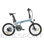Folding electric bicycle ADO A20S AIR with front suspension, blue