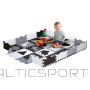 Bērnu puzles paklājs Nils Fun MD03 KIDS PLAYPEN PUZLE MAT PELĒKS melns balts 120x120CM