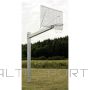 Strītbola basketbola groza konstrukcija  ar režģa metāla  vairogu 180x105cm, profils 150x150