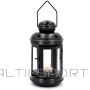 Koopman TEA LIGHT LANTERN CANDLE HOLDER 20CM BLACK