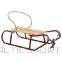 Enero TOMEK METAL SLED WITH BACKREST, burgundy
