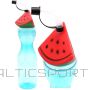 Excellent Houseware BOTTLE SPORTS BOTTLE WITH STRAW - BLUE