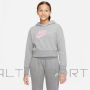 Nike Sportswear Club Girls sporta krekls DC7210 093 / pelēks / M (137-147)
