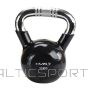 HMS Kettlebell KTC12 BLACK čuguna svaru bumba ar rievotu tokturi