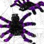 BS HALOVĪNA VIOLETĀ DEKORATĪVĀ ZIRNEKĻA FIGŪRA (N/A)