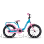 Bērnu velosipēds S´COOL niXe, 16'' zils/rozā