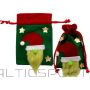 Saska Garden CHRISTMAS GIFT BAG WITH SANTA 15x20CM