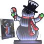 Koopman MIRROR DECORATION WITH LED DIODES INFINITY MIRROR EFFECT SNOWMAN