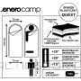 Enero Camp QUEST TOURIST GUĻUMSOMA 210x70CM MELNA