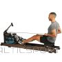 Christopeit Sport Bamboo Water Rowing Machine Hudson