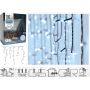 Koopman CHRISTMAS LIGHTS OUTDOOR LIGHT CURTAIN 180 LED CONTROLLER TIMER COLD WHITE TRANSPARENT CABLE