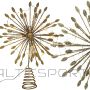 KOOPMAN Zelta Ziemassvētku eglītes zvaigzne 30 cm ar 20 LED