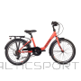 S´cool Bērnu velosipēds S'COOL chiX, 20'' koraļļu/tumši sarkans