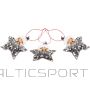 Terg S.a. SET OF 3 PENDANTS, STARS, SILVER SEQUINS DOLLS