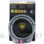 Dunlop BICYCLE LOCK, COMBINATION CABLE 1.0x65CM - GRAY
