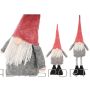 Terg S.a. DECORATIVE gnome gnome on TELESCOPIC LEGS 64-79CM GRAY