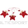 Terg S.a. SET OF 3 PENDANTS STARS DOLLS RED SEQUINS