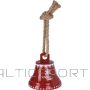 Christmas Decoration DECORATIVE BELL ON JUTE ROPE 12x13CM SNOWFLAKE