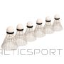 Badmintona volāni /Badminton shuttles AVENTO 65SC 6pcs White/Black